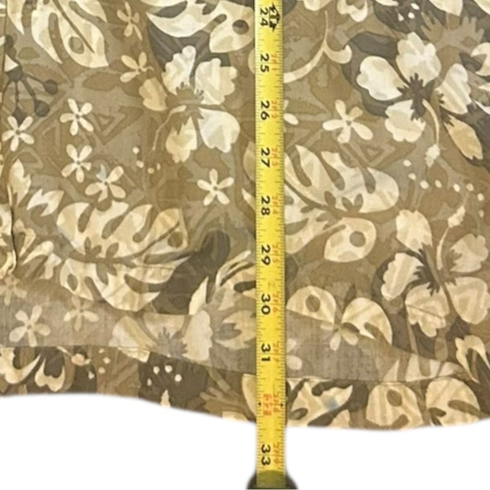 Vintage OP Casual Button Down Shirt Brown and Cream - Picture 7 of 7